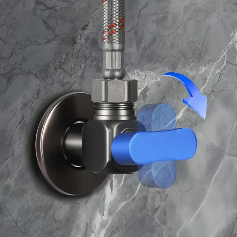 Brass Heavy-Duty Ball Valve with 4-Point Threaded Connection - High Flow, Unobstructed, Clear Heating, Red Handle