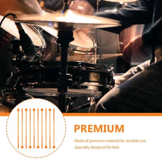 10 Pezzi Bacchette Per Batteria In Legno - Per Xilofono, Glockenspiel, Campane - Foto 9