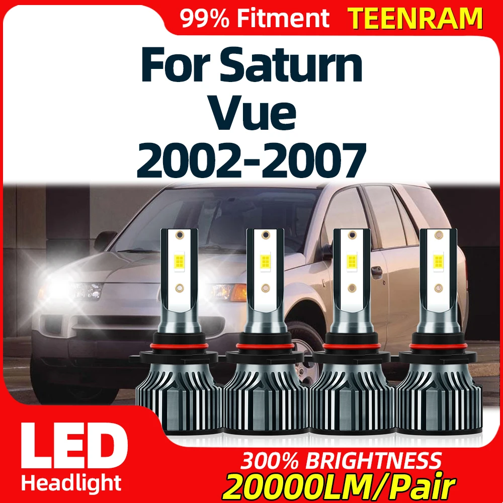 240W LED Car Headlights Bulbs 40000LM Super Bright Auto Lamps 6000K White 12V For Saturn Vue 2002 2003 2004 2005 2006 2007