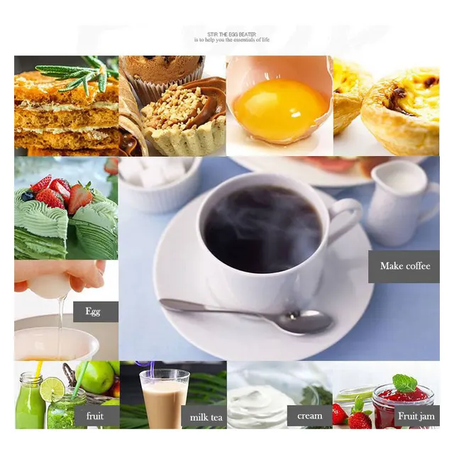 Montalatte Mini schiuma elettrica portatile Caffettiera Frullino per le uova per agitatore per cappuccino Frullatore portatile Frusta da cucina Strumenti 4