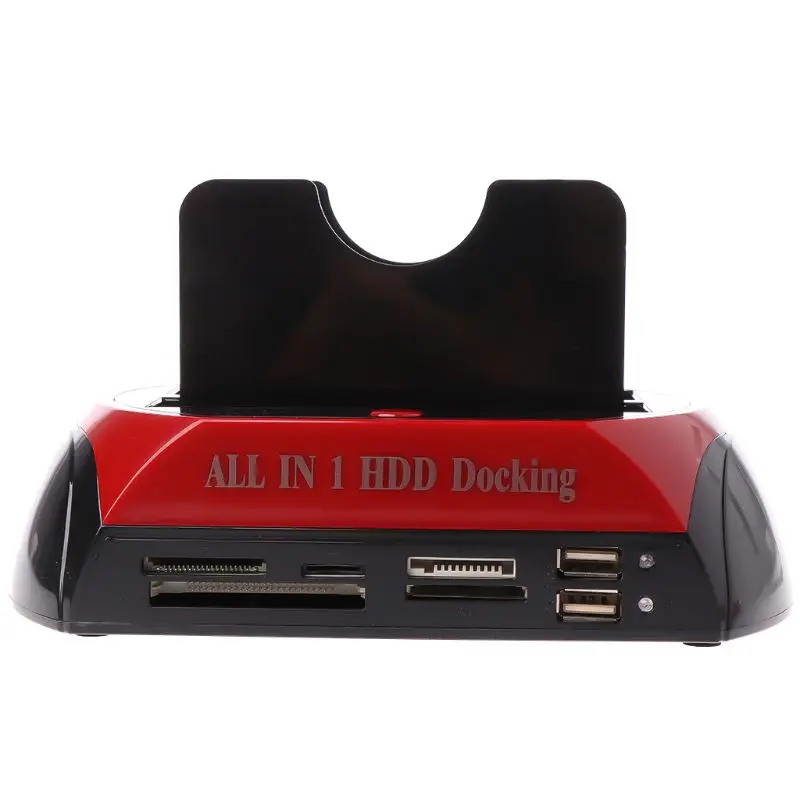 IDE SATA Dual All In 1 HDD Dock Docking Station Hard Disk Drive Hdd 2.5 3.5 Reader Usb 2.0 US External Box Enclosure Case