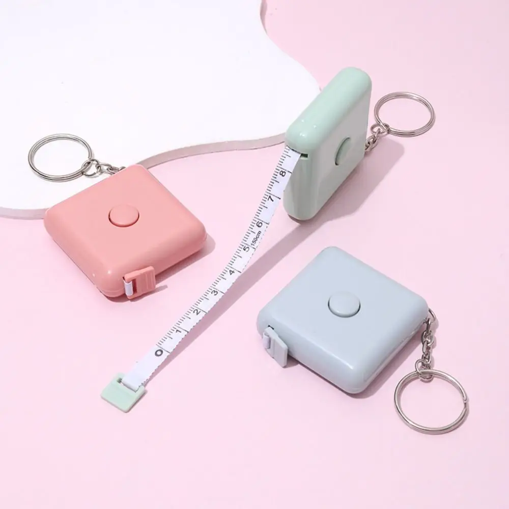 Tape Measure Retractable Mini Tape Measure Gift Portable Plastic Measurements Tool Square Measure Clothes Measuring Tape