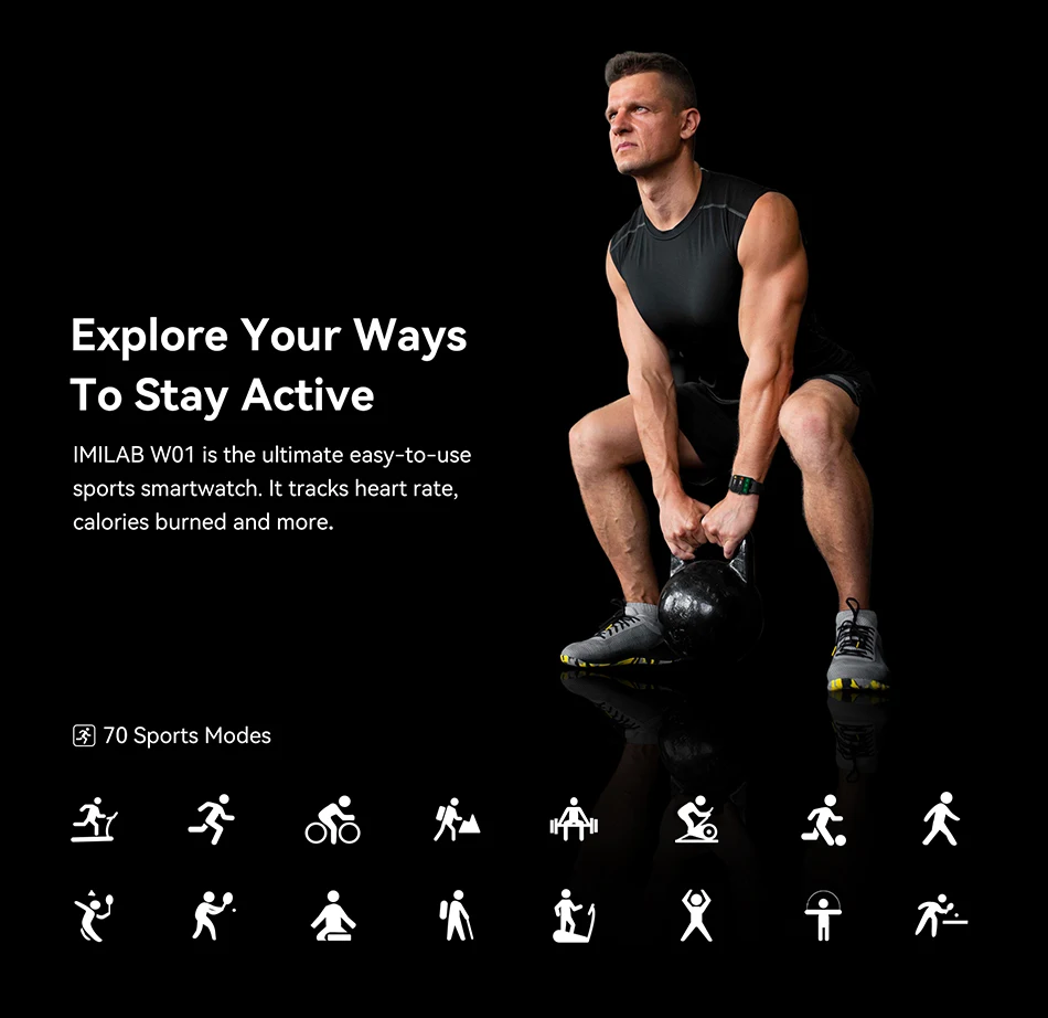 Imilab W01 Smart Watch : 1.69 Inches