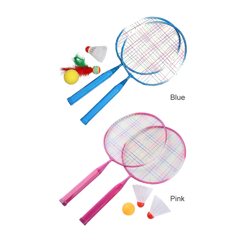 Badminton racket set casual playing games sports with shuttlecock for children kids