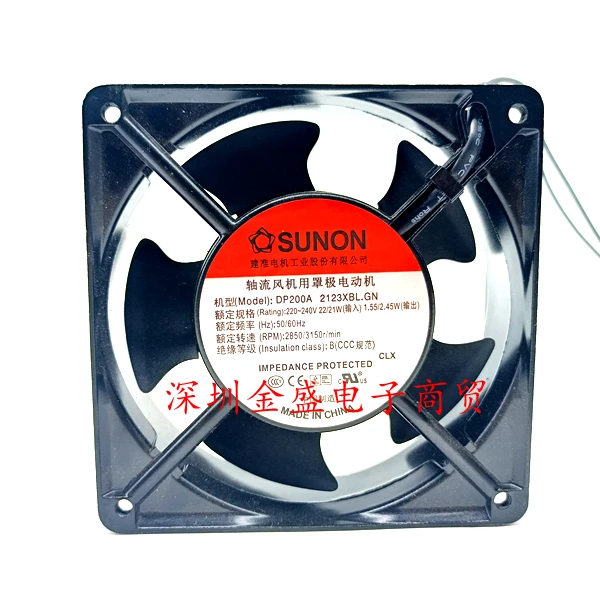 

SUNON 12038 220V DP200A P/N2123XBL 120*120*38mm new and original