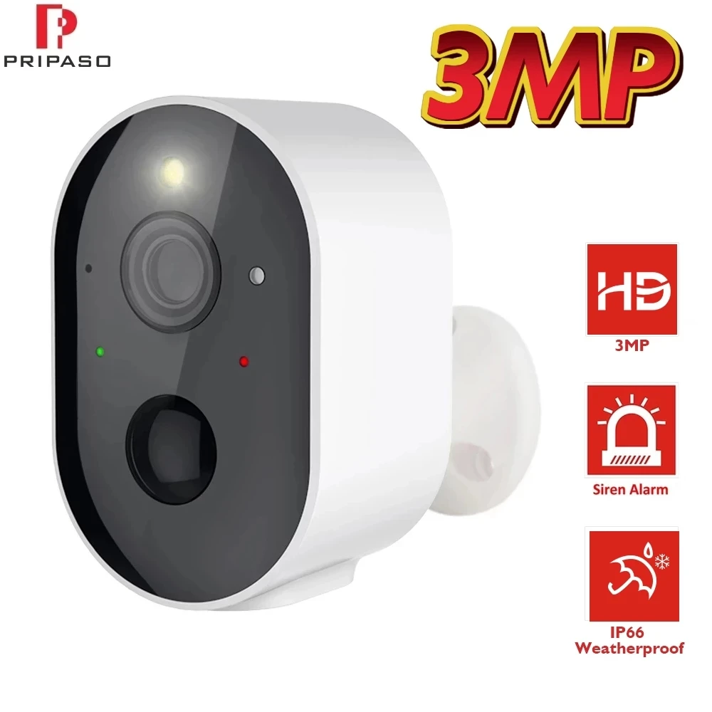 Wifi Battery Camera 3MP IP Surlliance Home Security Outdoor IP66 Waterproof Cam Full Color Night Vision Camera Two-way Intercom irbis tw102 10 1 2 in 1 color atom z3735f 10 1 lcd 800 1280 ips 2 32gb usb a 0 3mp 2 0mp 5000mha battery ce charger soft kb