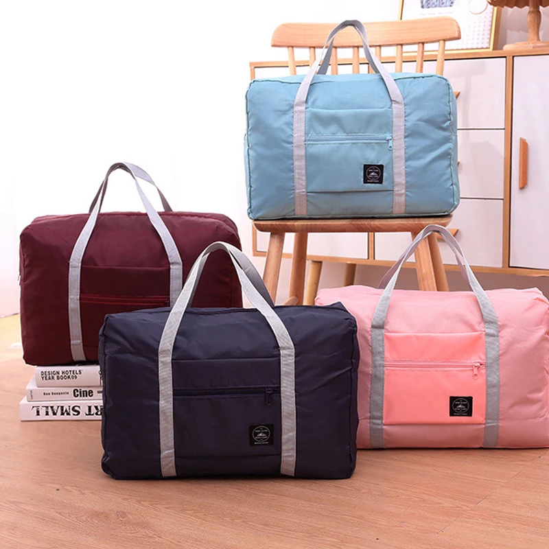 

Nylon Foldable Portable Multifunctional Travel Bag Large Capacity Luggage Ladies Waterproof Handbag Men's Travel Organizer Bag