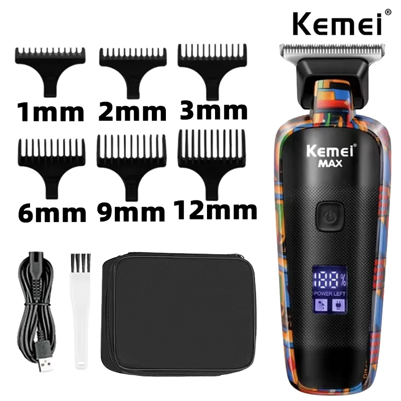 Kemei Hair Trimmer For Men Beard Trimer Professional Hair Clipper Electr Razor Hair Cutting Machine Haircut Electr Shaver