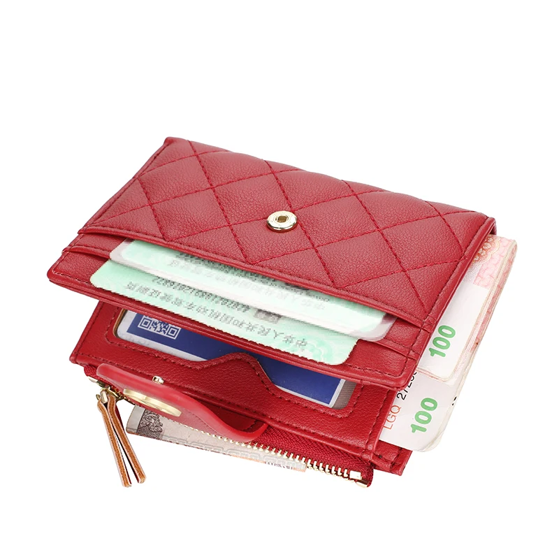 New Small Wallets Fashion PU Leather Top Quality Female Purse Short Card Holder Brand Wallet For Women.