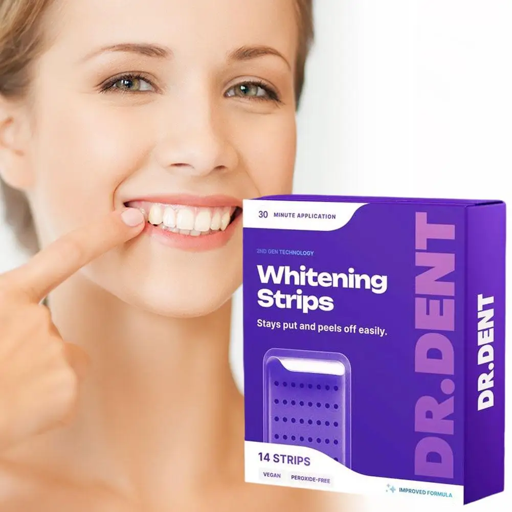 42 Strips Purple Gel Teeth Whitening Strips - 30 Min Fast Brightening, Remove Stains, Freshen Breath, Safe for Sensitive Teeth - immagine 4