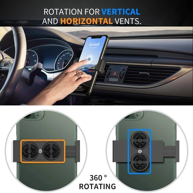 Universal Car Phone Holder with Air Vent Mount Clip – Secure Stand