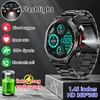 LIGE 2025 Smart Watch Men Outdoor Bluetooth Call Health Monitor Sports Fitness Steel Smartwatch LED Flashlight For IOS Android 1
