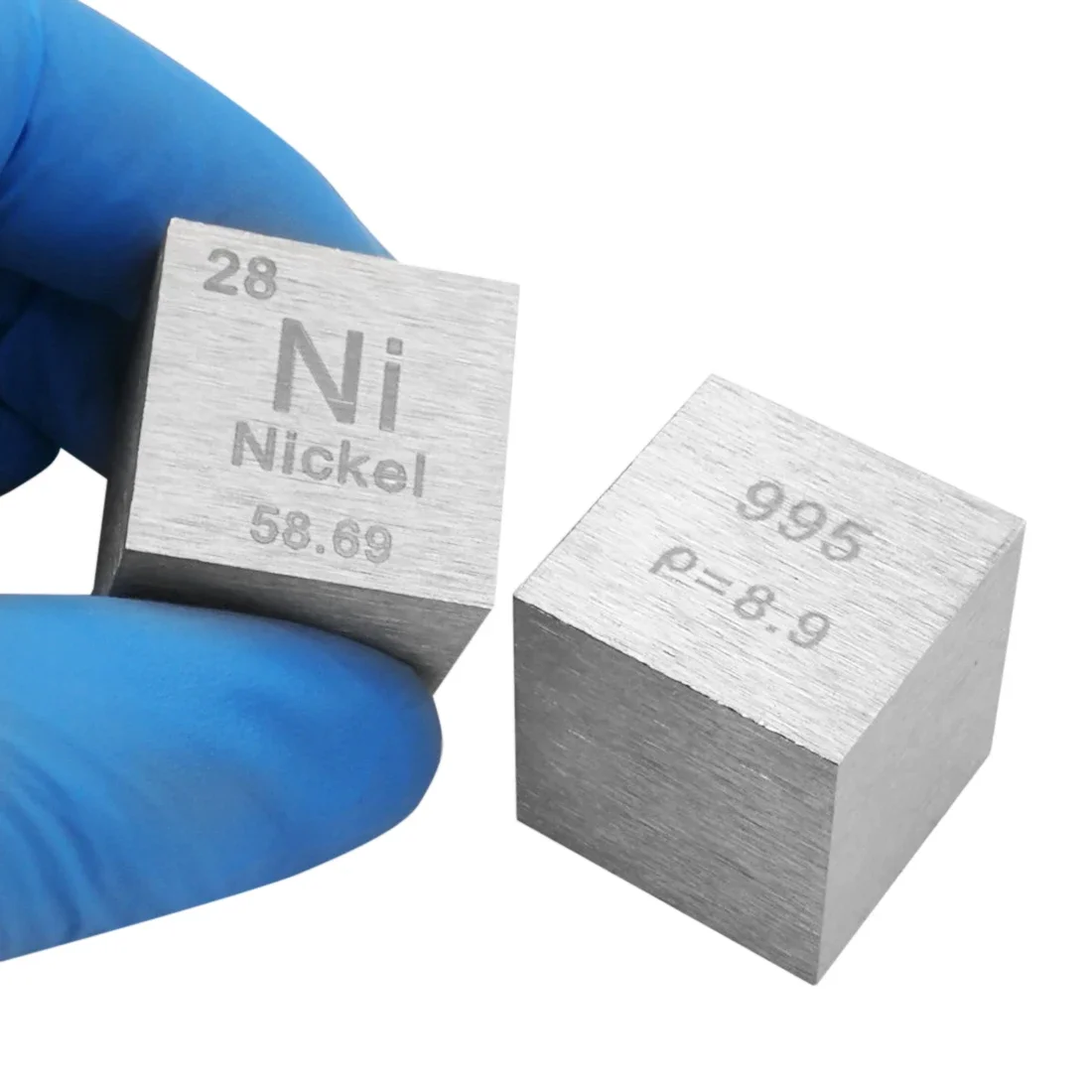 

Nickel Metal 1 Inch 25.4mm Density Cube 99.5% Pure for Element Collection
