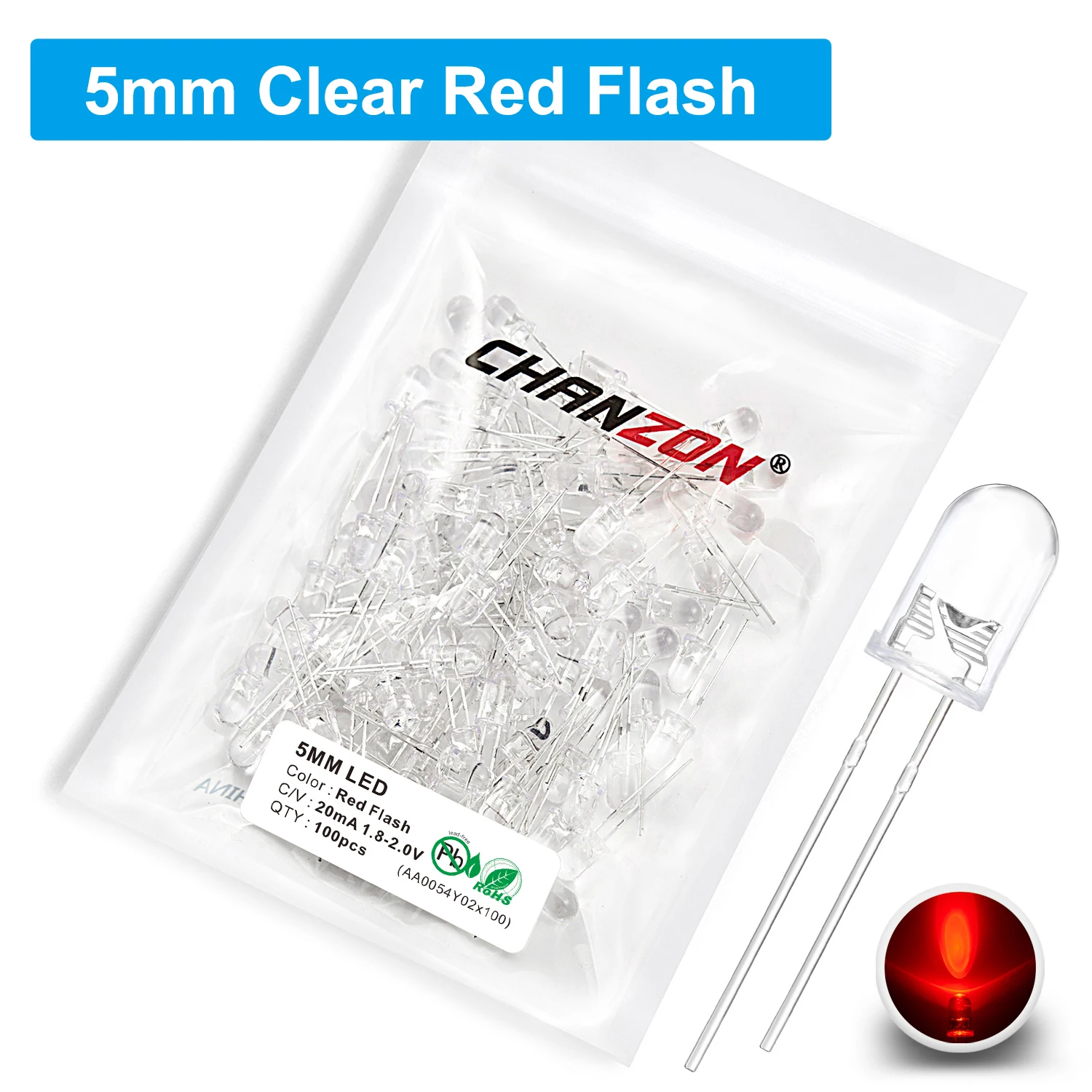 ตัวเลือกสินค้า LED สีเปลี่ยนได้ 7 สี กระพริบได้หลายรูปแบบ