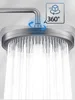 New 6 Modes Big Panel Large Flow Supercharge Rainfall Shower Head High Pressure Top Rain Shower Faucet Bathroom Accessories 4