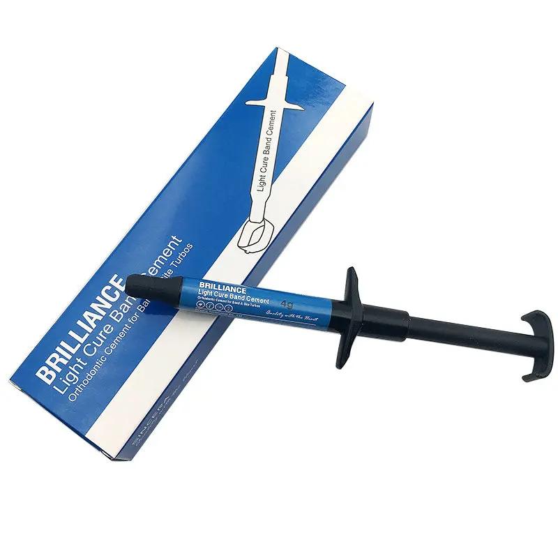 Dental Light Cure Cement Adhesive for Orthodontic Metal Bands & Teeth