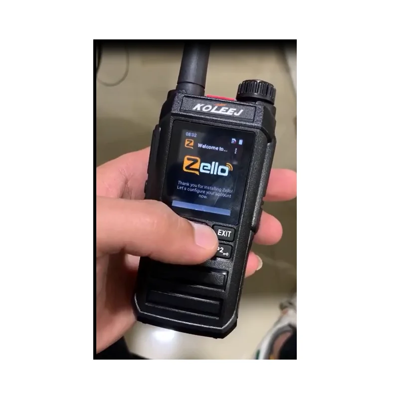 Mini Zello Radio Impermeabile Gps + Wifi + Bluetooth Wcdma 4G Sim Poc Walkie Talkie