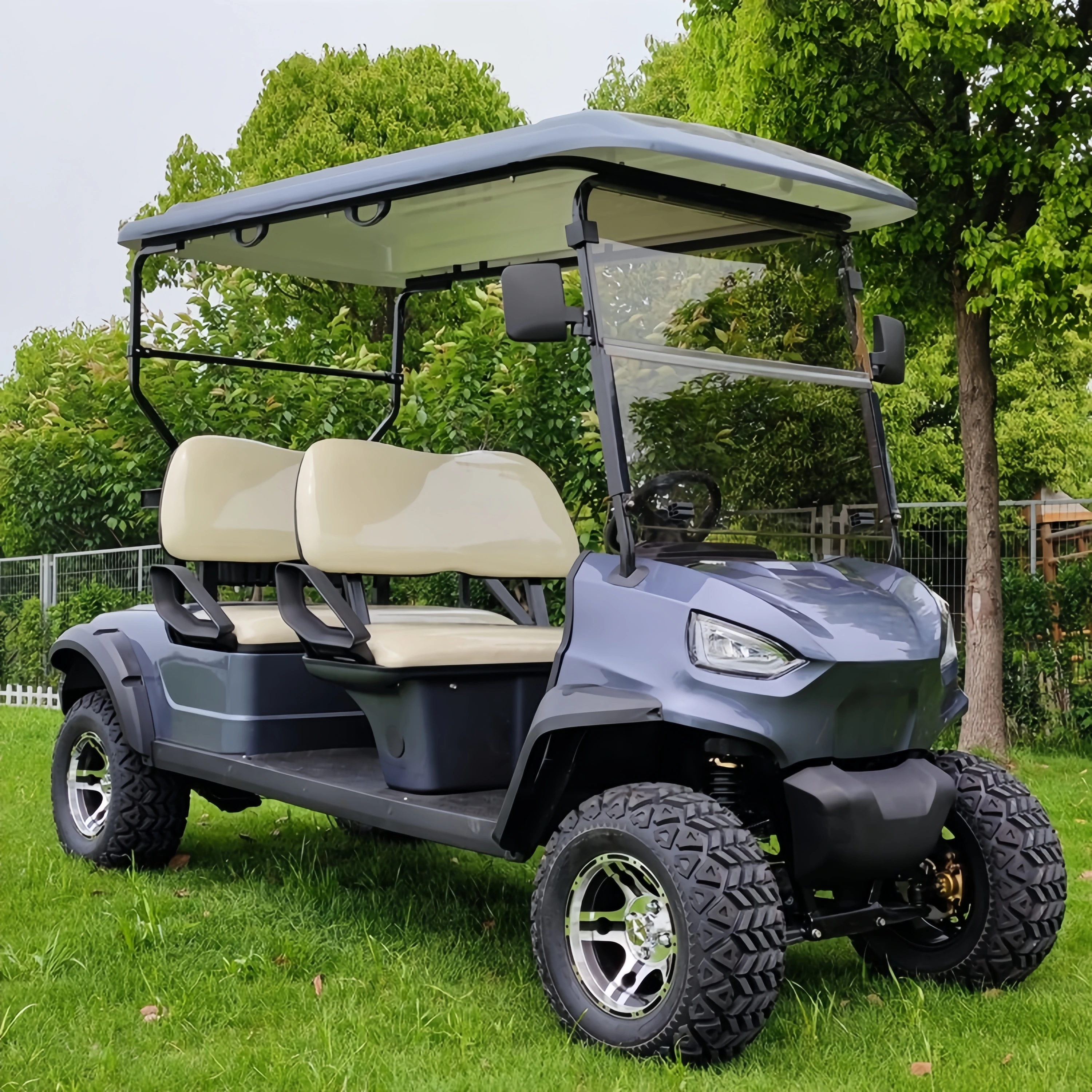 Energy Saving And Low Noise 48v 6 Seater Sightseeing Bus Golf Buggy Carts Electric Golf Cart