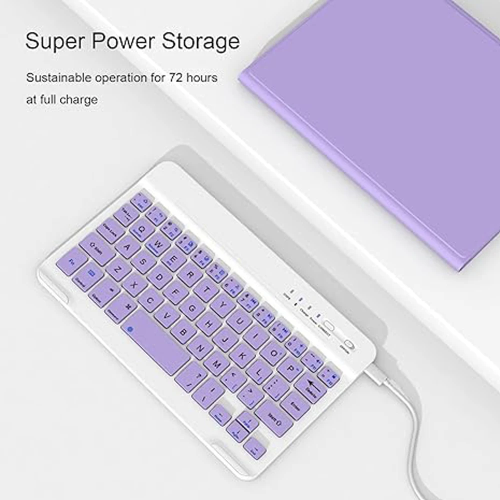 Premium Tablet Case with Detachable Keyboard and Pencil Holder, 9.7 Inch