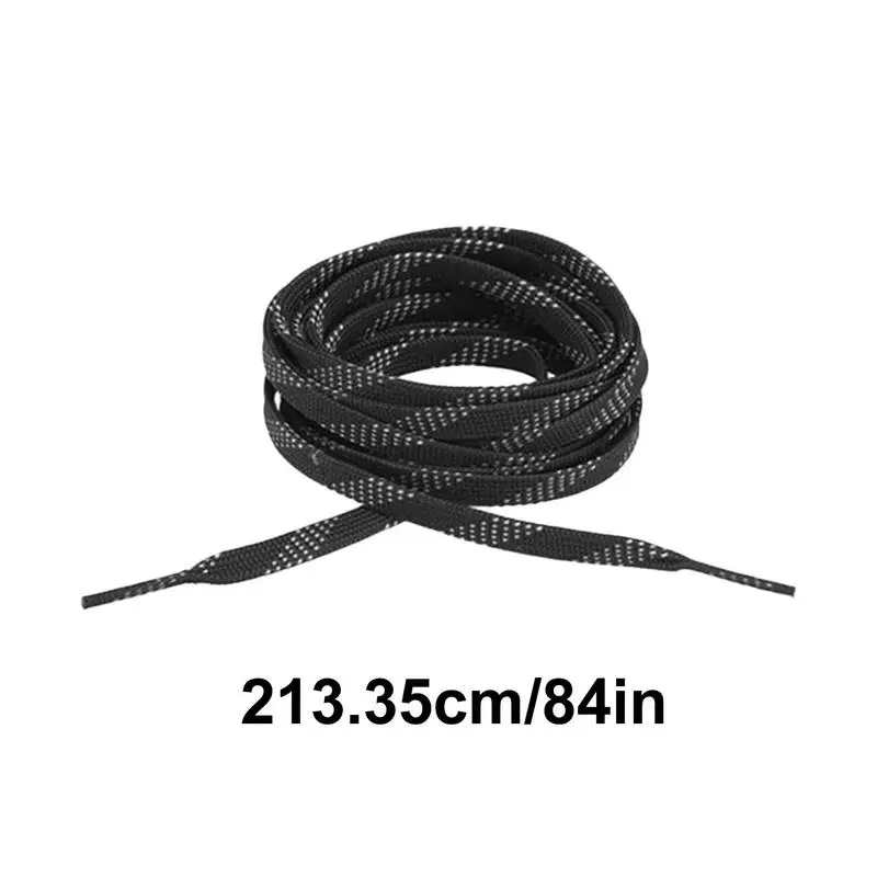 Waxed roller skate laces 84 96 108 120 inch Dual Layer Braid Design Ice Hockey Skate Hockey Shoe Bright Color Lace Accessory