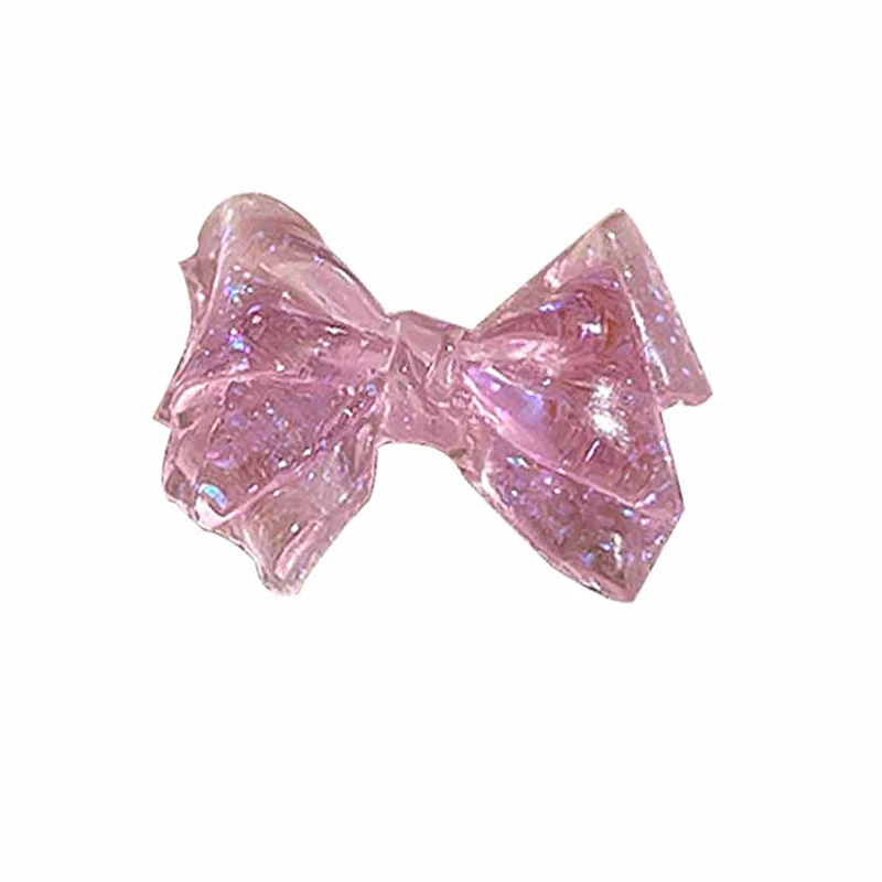 10pcs 3D Ice Jelly Bow Nail Art Charms Resin Jewelry Women Nail Charms Bowknot Nail Rhinestones Manicure Decoration Salon DIY 5
