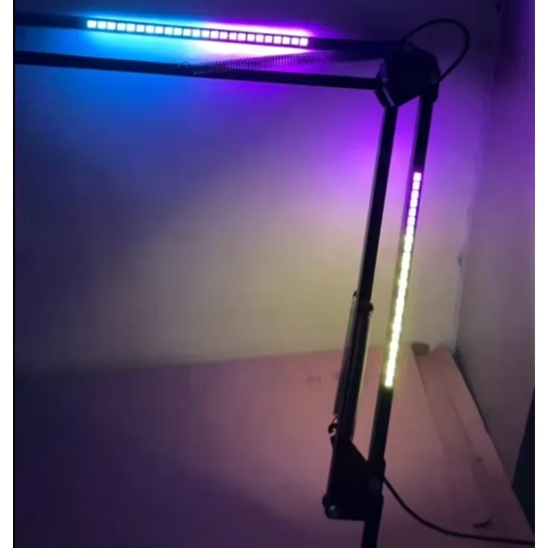 새로운 디자인의 팟캐스트 플래시 LED 데스크탑 마이크 스탠드 홀더 (게이밍용)