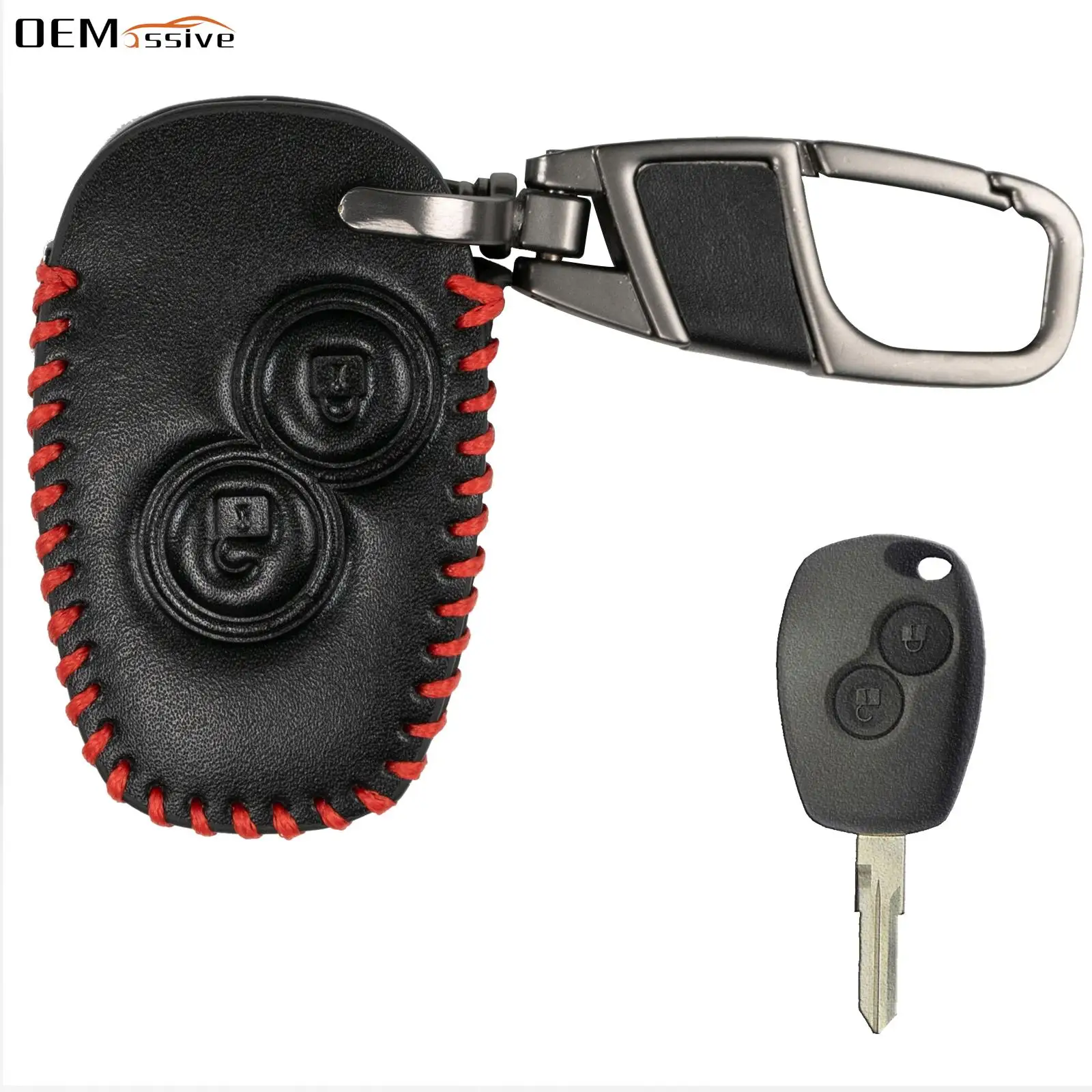 Per Renault Clio Modus Twingo Dacia Duster Sandero Opel Vauxhall Movano Vivaro Smart Remote Key Fob Ring Cover Case Shell Holder