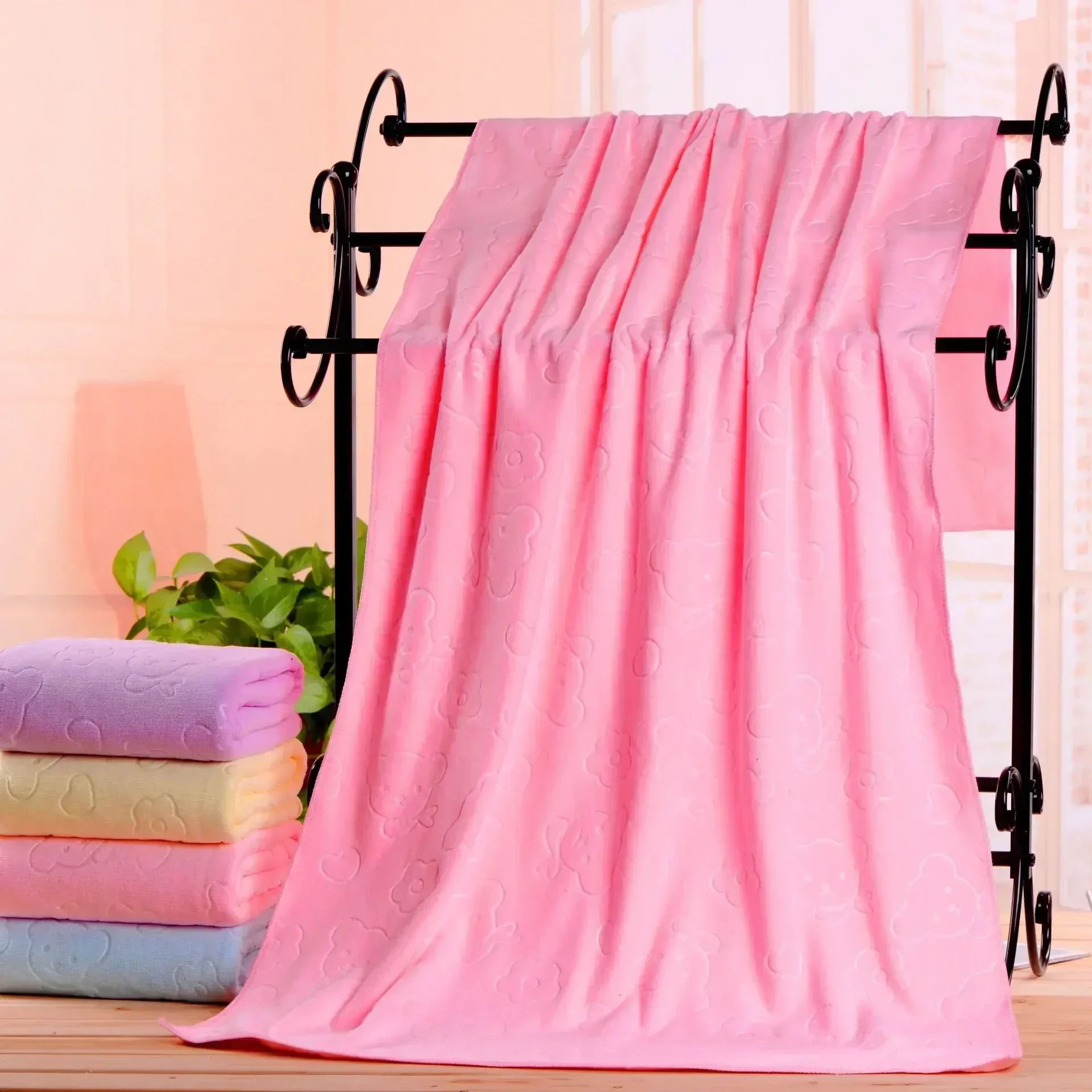 Pink towel
