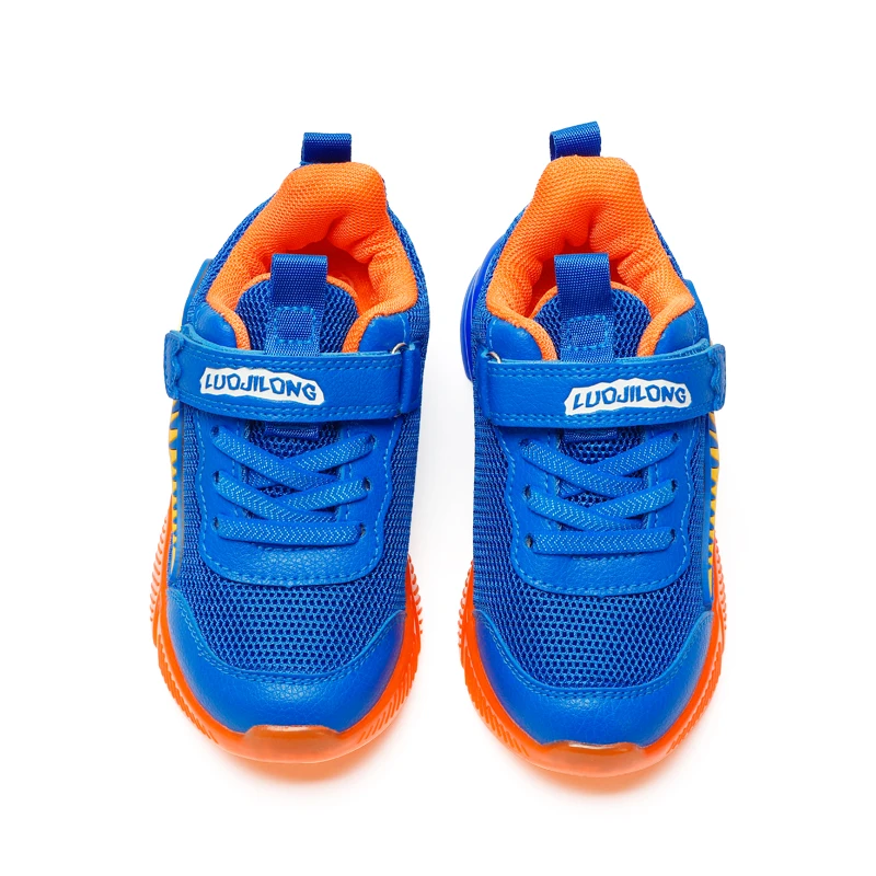 EXDINO Dinosaur 2-6 Children's LED T-REX Mesh Autumn New Light Up Shoes Boys Little Kids Outdoor Casual Glowing Sports Sneakers 2