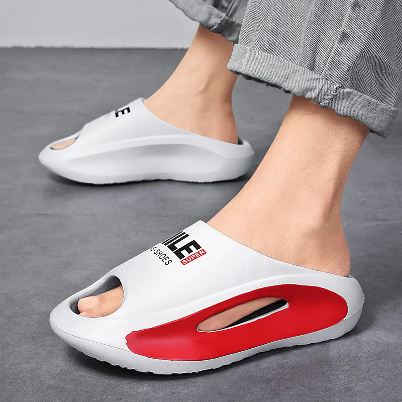 

Men's Slippers High Quality EVA Soft Thick Soled Slippers Women's Fashion Wear Slippers Home Home Sandals Men's Beach Shoes