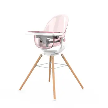 ASTMF404 Multi-use adjustable & easy operable wooden high feeding chair & bouncer with double tray 1
