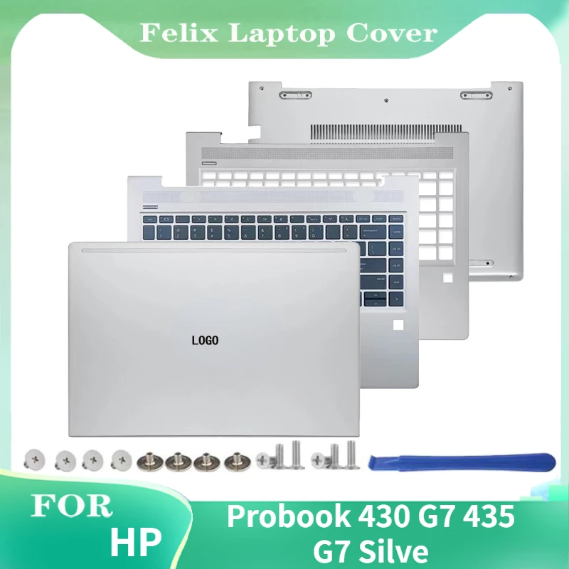 Nuovo Laptop Lcd Cover Posteriore Top Case/Lunetta Anteriore/Copertura Base Inferiore Per Hp Probook 430 G7 435 G7 Silve