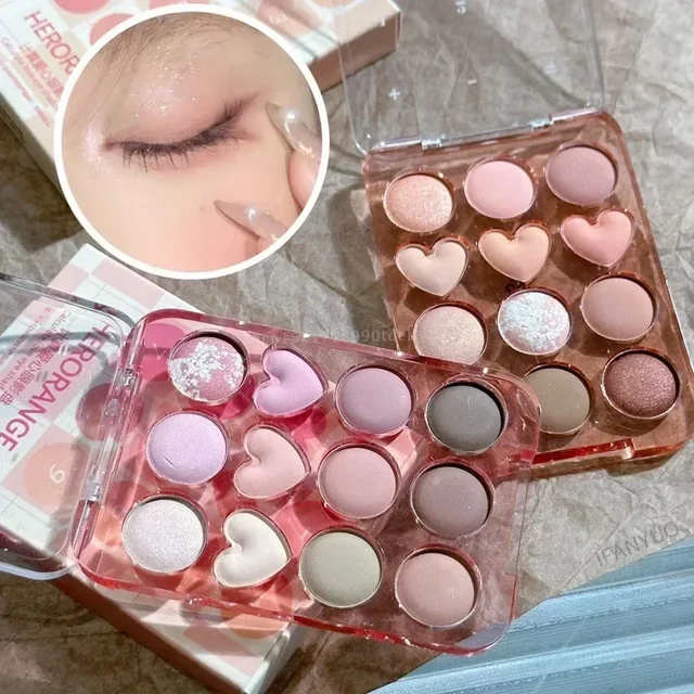 매혹적인 색조와 내구성 있는 착용감으로 눈을 돋보이게 하는 다기능 누드 플래시 아이 섀도우 디스크