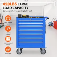 7-Drawer Rolling Tool Chest, Tool Box with Wheels and Drawers, High Capacity Detachable Mobile Tool Storage Cabinet for Workshop 2