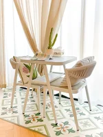 Balcony small table and chair leisure three piece set, simpled two chairs, tea table and chair combination