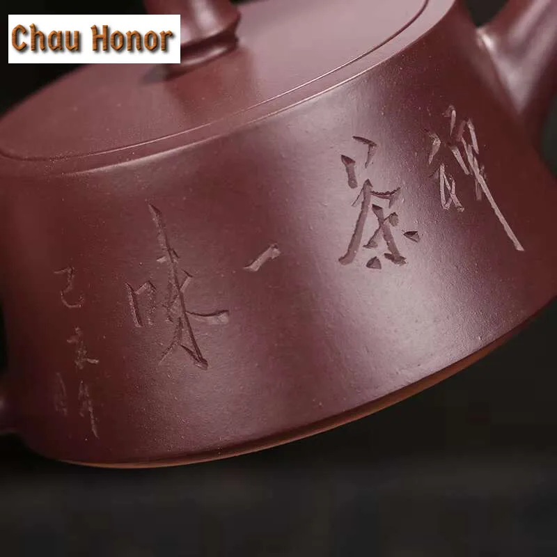 140ml Authentic Yixing Purple Clay Teapots Raw Ore Zhu Mud Filter Tea Pot Handmade Zisha Beauty Kettle Home Tea Set Accessories