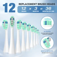 Smart Electric Toothbrush Rechargeable With 12pcs Replacement Head USB Tooth Brush 5 Modes Clean Whitening Sonic Toothbrush 2
