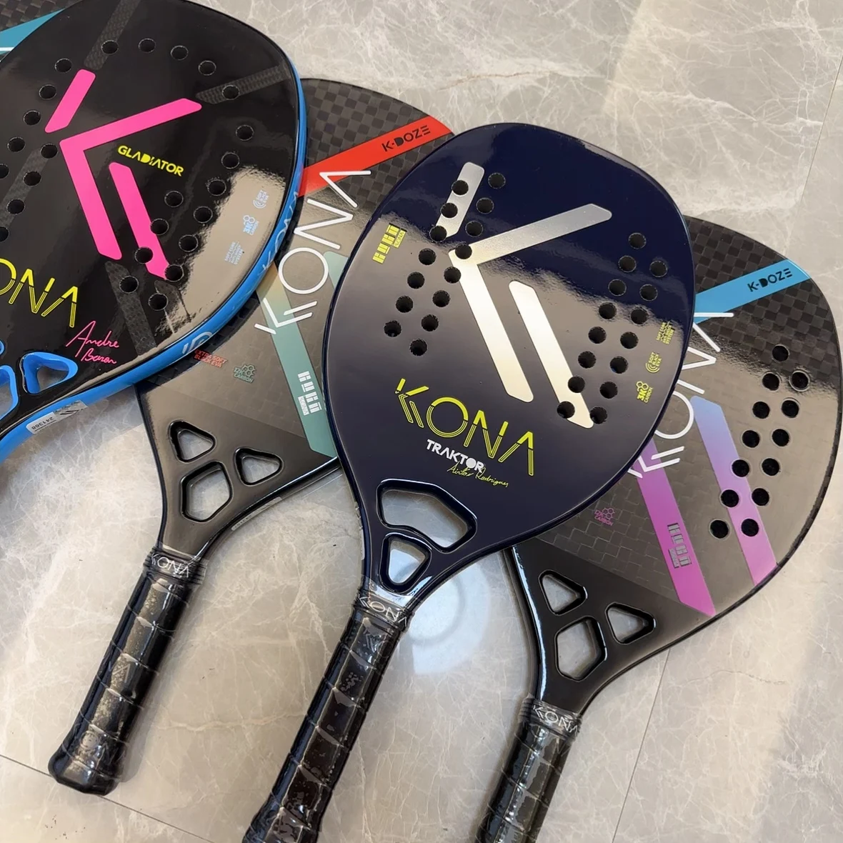 Tennis Racket Beach 3K Full Carbon Fiber Rough Surface Interlayer EVA Foam