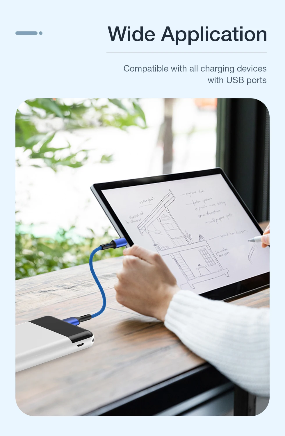 Versatile USB Type A to C Fast Charging Cable - Multiple Lengths Available