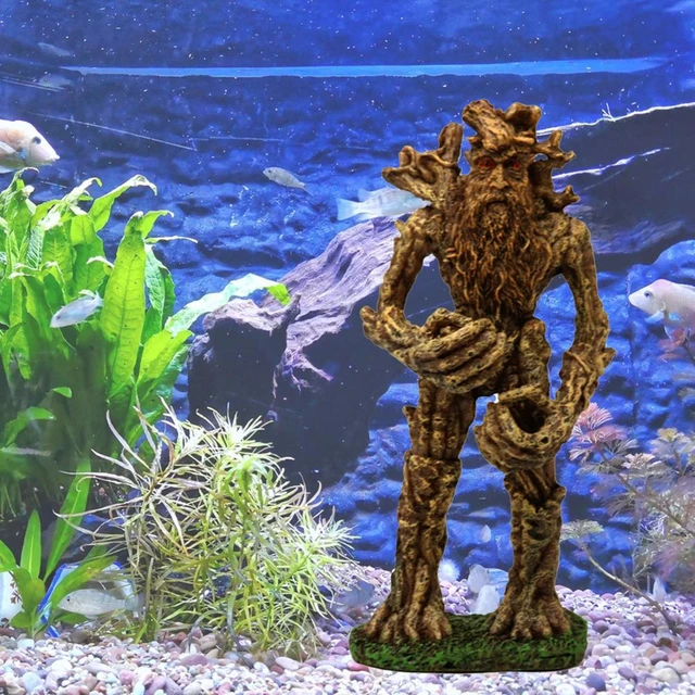 Antica isola di pasqua testa di pietra ornamento dell'acquario, accessori  decorativi per acquari adatti per acqua salata e acqua dolce - AliExpress