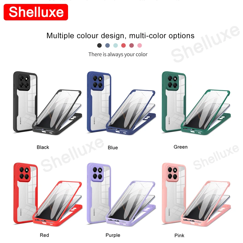 360 Full Body Clear Silicone Double-Sided Phone Case