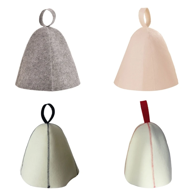 Cappello Da Sauna In Feltro Di Lana Russian Banya Bath Shower Heads Cappelli Decor Protezioni Proteggi Le Teste Dal Calore