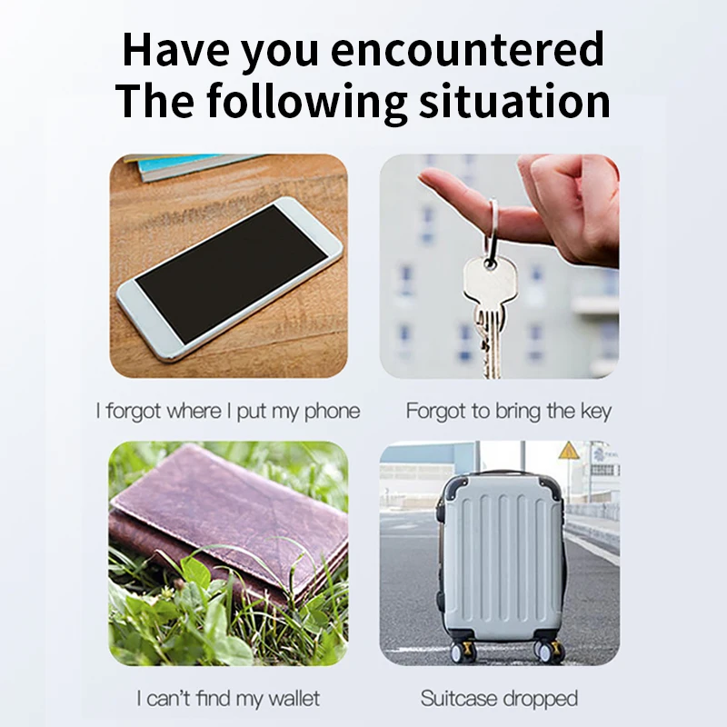 Mini GPS Tracker Mobile Bluetooth Anti-Lost Device Pet Kids Bag Wallet Tracking