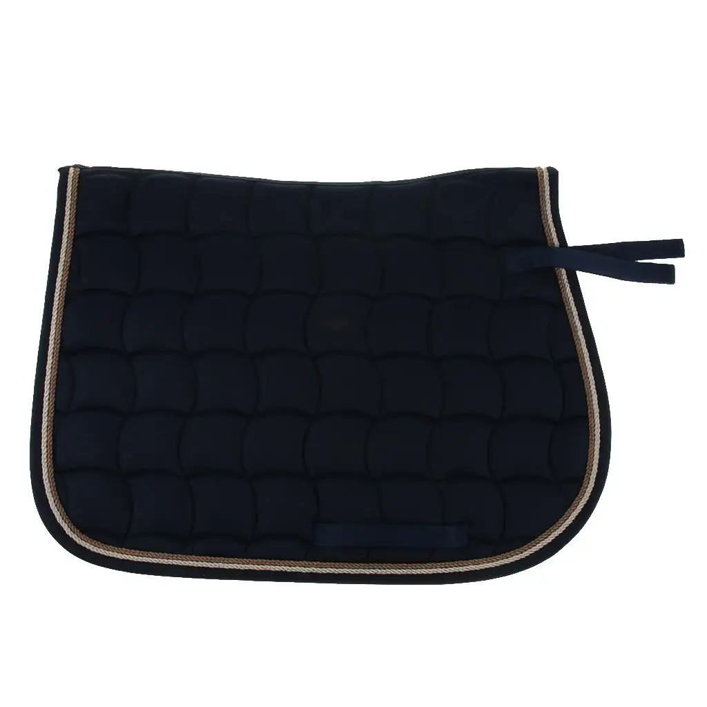 English All Purpose Quilted Saddle Pad, Equestrian Saddle Pad for Horses Ponies