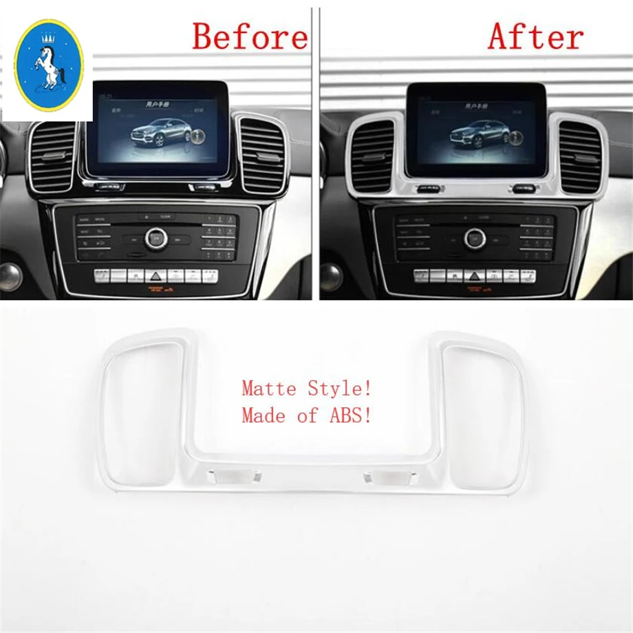 

Yimaautotrims Auto Accessory Middle Air Conditioning AC Outlet Vent Cover Trim Fit For Mercedes Benz GLE W166 2016 2017 2018