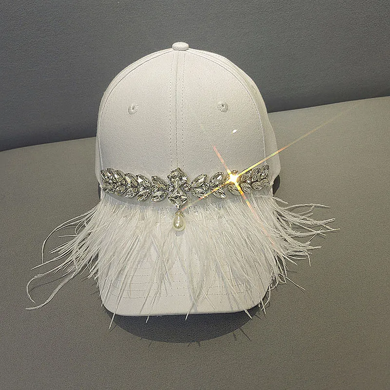 Cappello da baseball scintillante con paillettes regolabile