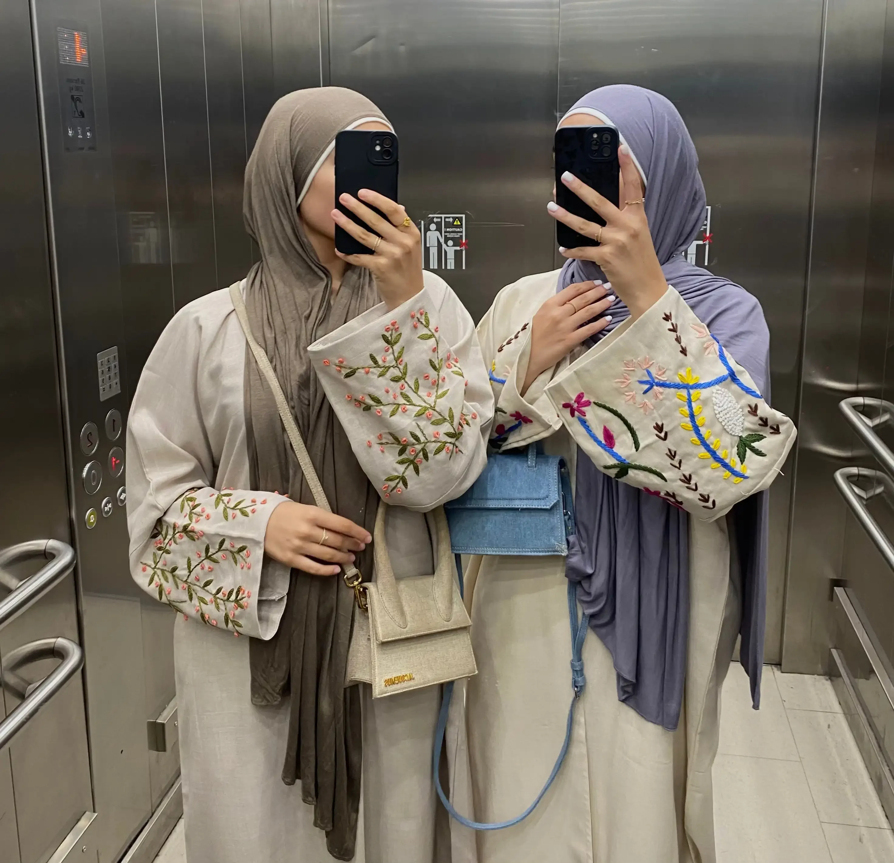 Cotton Linen Closed Abaya for Women Embroidered Plain Islamic Long Dress Abayas Dubai Turkish Modest Kaftan Muslim Hijab Robe