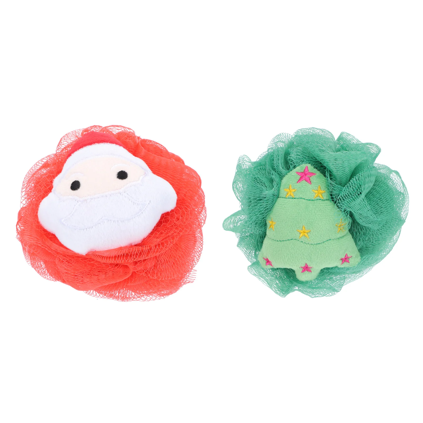 

Bath Ball Xmas Style Flowers Comfortable Shower Balls Bubble Making Nets Mesh Cartoon Tools Kids