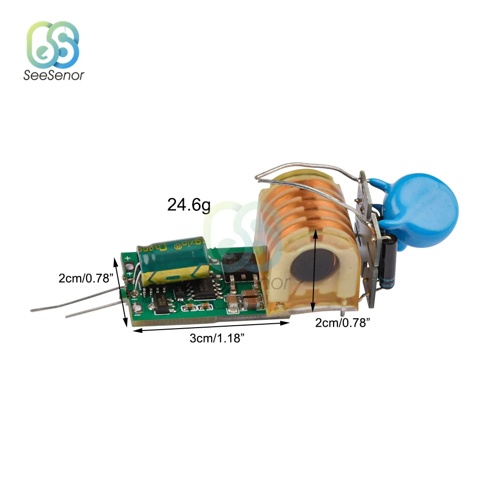 Power Module Voltage Generator 1PCS DC 5V-12V to 5KV-15KV High Voltage Generator Step-up Inverter Arc Igniter Coil Module Boost Board