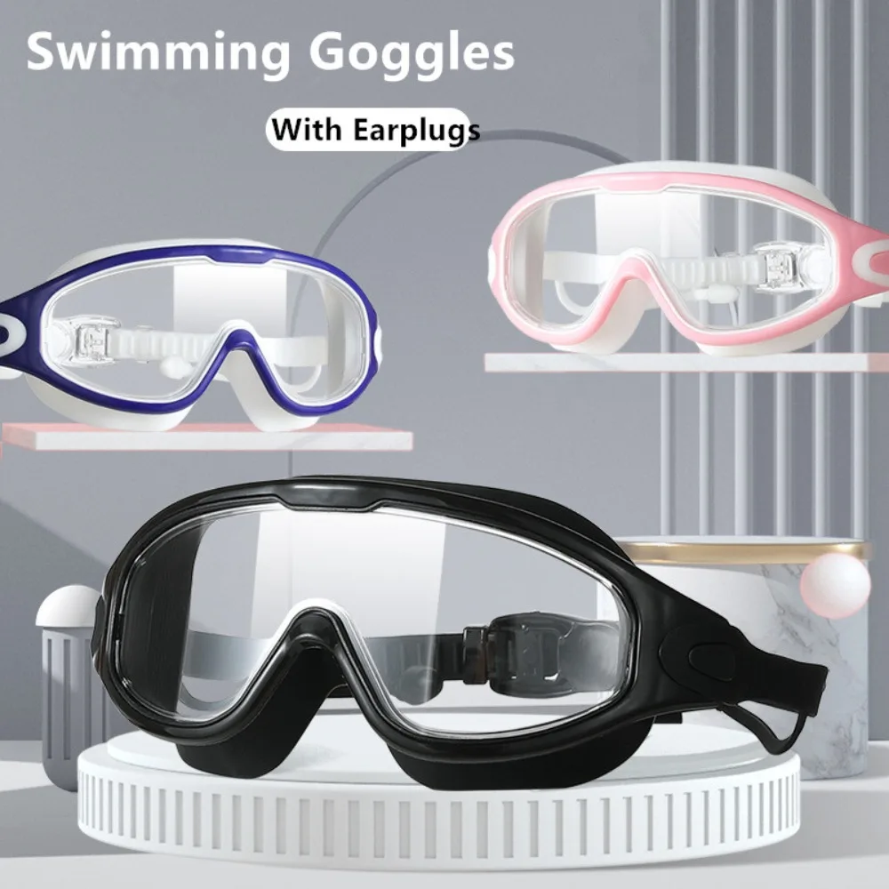 

Multi-color Fashion Flat Light Big Frame Anti-Fog Silicone Swimming Goggles Swim Eyewear Diving Eyewear Swimming Glasses